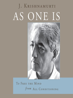 cover image of As One Is